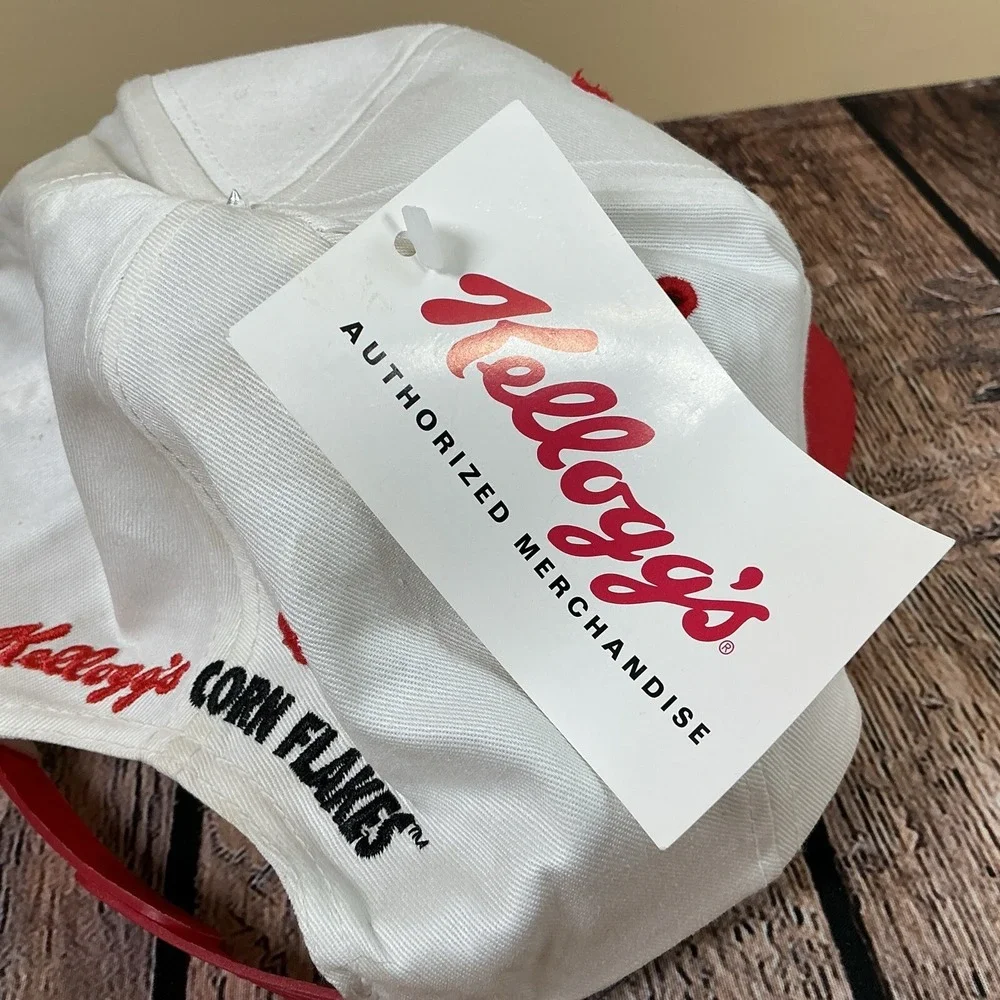 Vintage Kellogg's Corn Flakes Rooster Baseball Cap Hat The Original & Best NWT